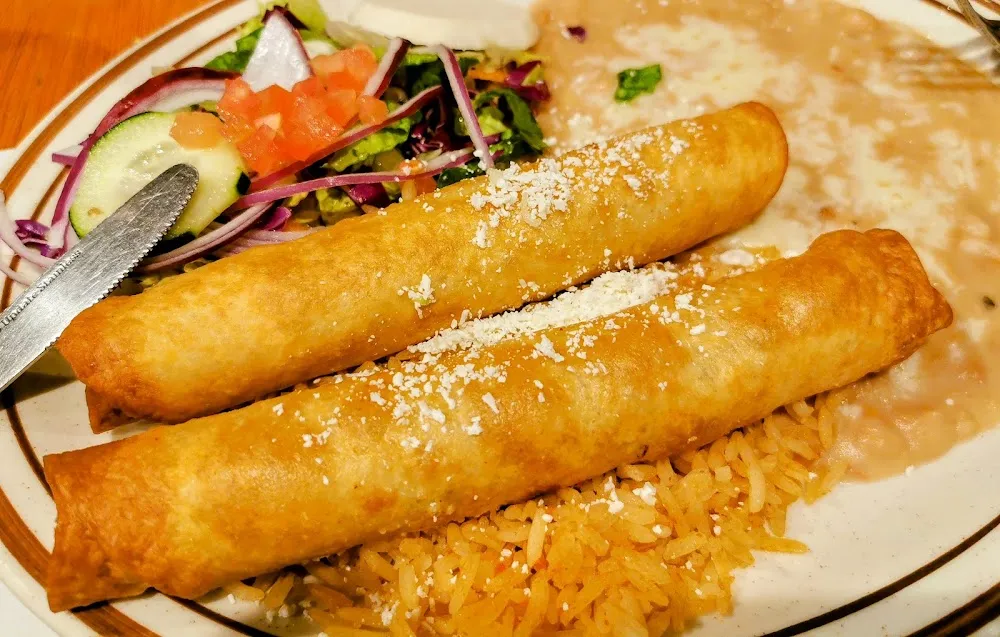 Beef Flautas Plate
